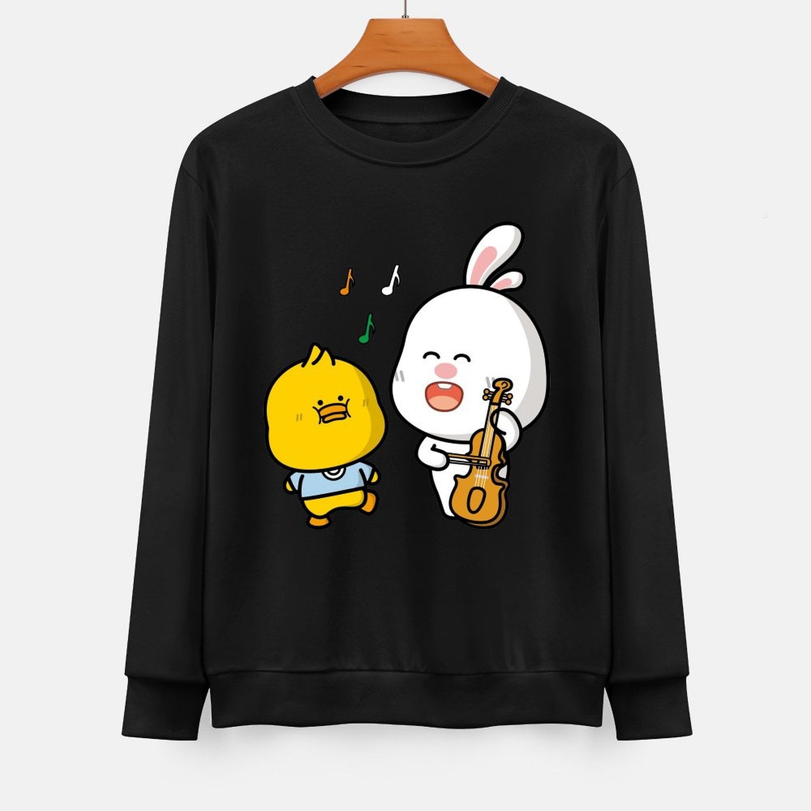 Front Patterned Long Sleeve TopSoftFeel Bold